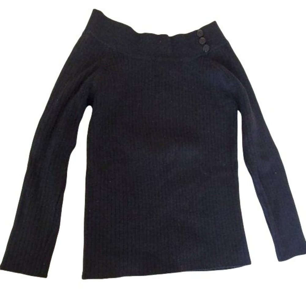 ZARA |  Black Off Shoulder Long sleeve Top